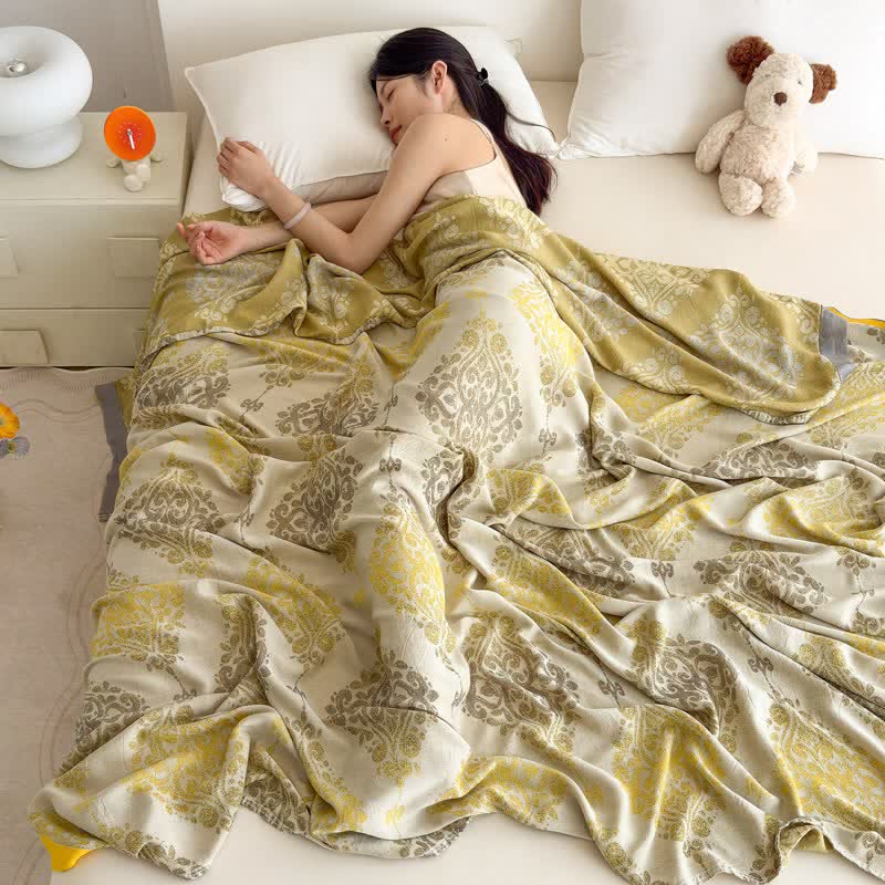 Ownkoti Vintage Pattern Bamboo Fiber Summer Blanket - image 3