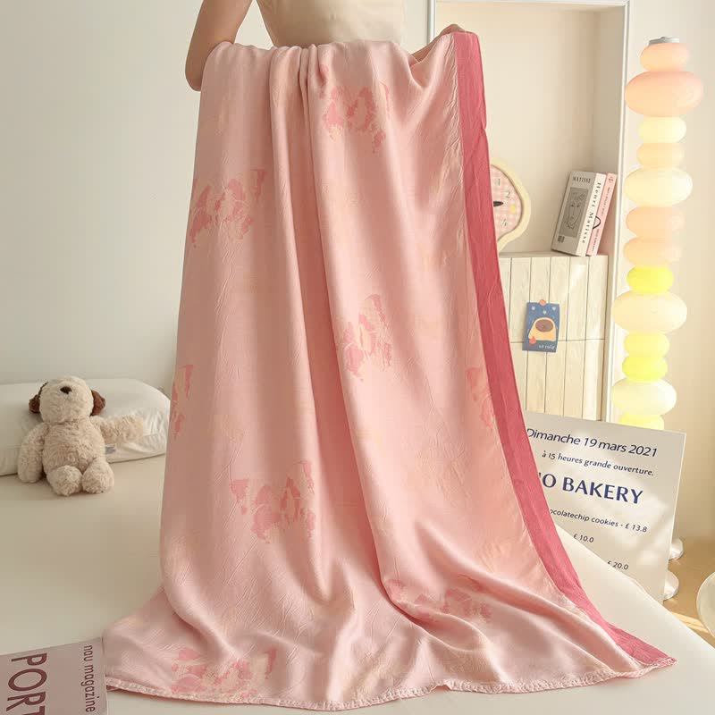 Ownkoti Artistic Butterfly Bamboo Fiber Summer Blanket - image 6