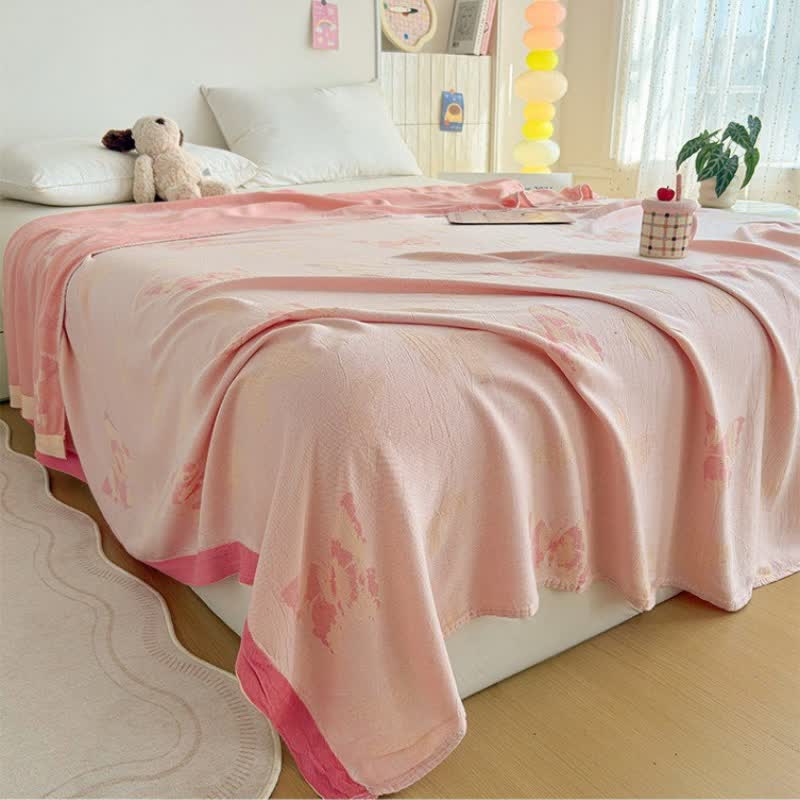 Ownkoti Artistic Butterfly Bamboo Fiber Summer Blanket - image 2