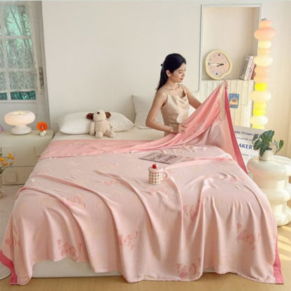 Ownkoti Artistic Butterfly Bamboo Fiber Summer Blanket - image 3