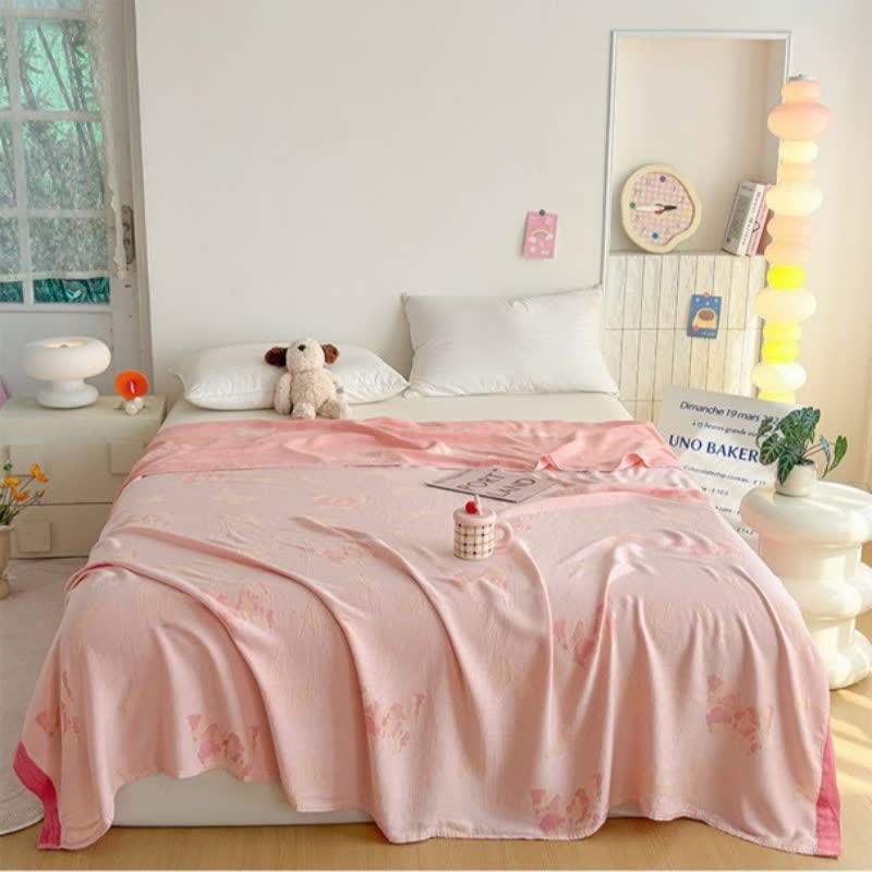 Ownkoti Artistic Butterfly Bamboo Fiber Summer Blanket - image 1