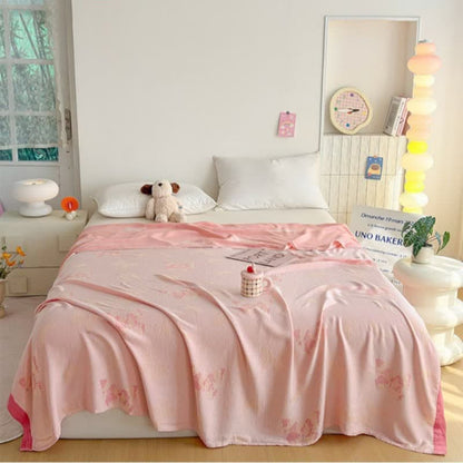Ownkoti Artistic Butterfly Bamboo Fiber Summer Blanket - image 1