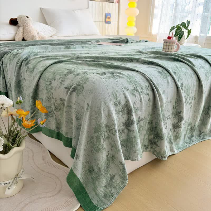 Ownkoti Artistic Botanical Bamboo Fiber Summer Blanket - image 9