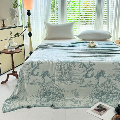 Ownkoti Tree Landscape Bamboo Fiber Blanket - image 1