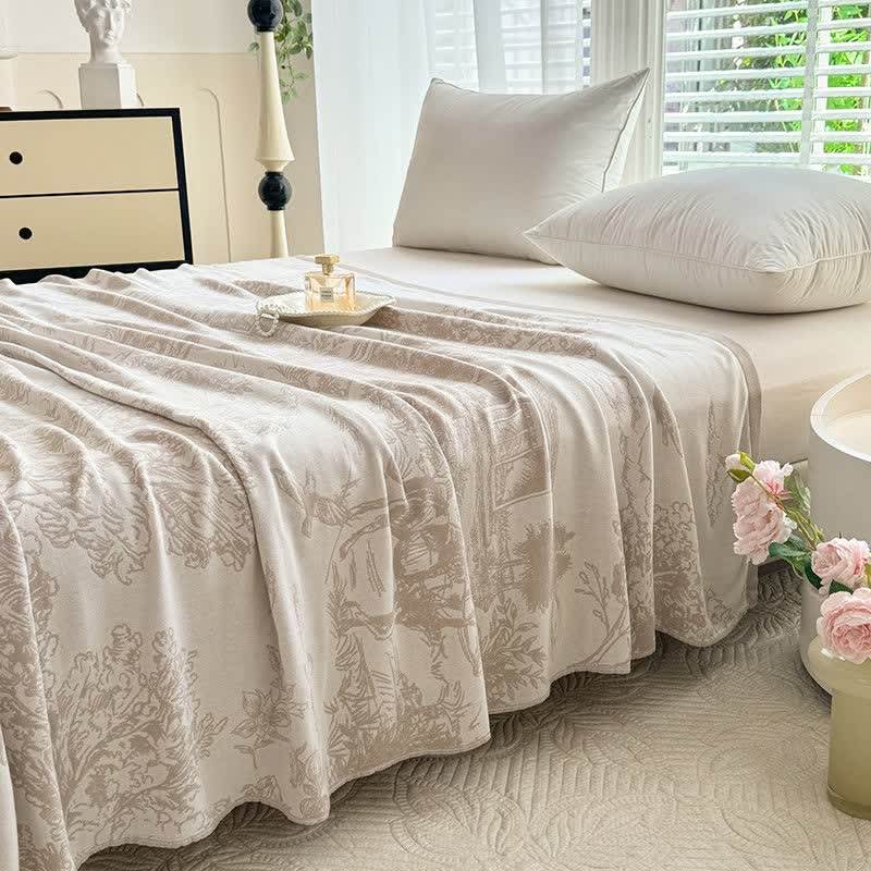 Ownkoti Tree Landscape Bamboo Fiber Blanket - image 5