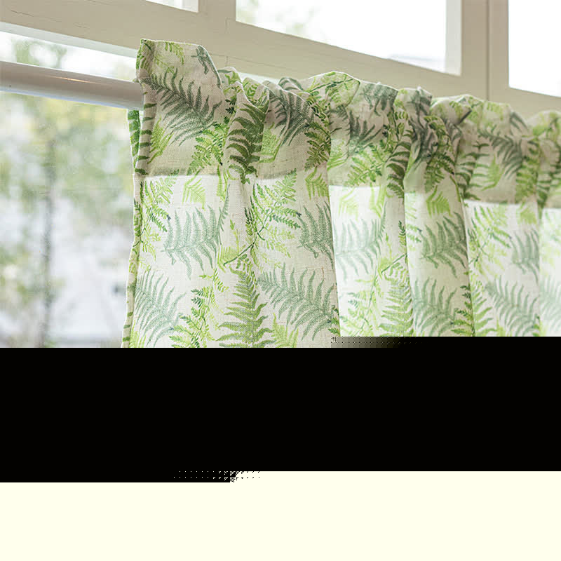 Ownkoti Scandinavian Style Fern Kitchen Curtain - image 4