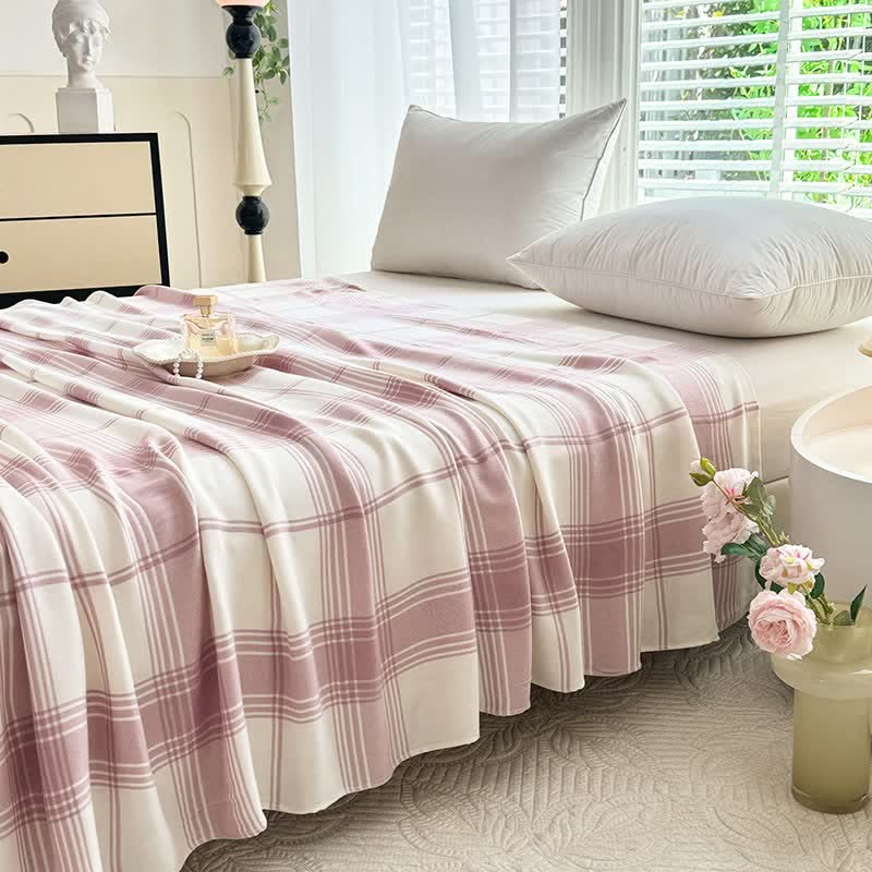 Ownkoti Classic Plaid Bamboo Fiber Blanket - image 2