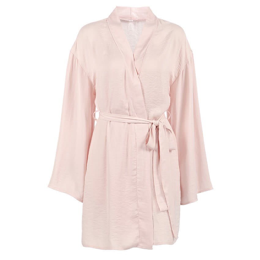Ownkoti Solid Blush Kimono Robe Set - image 4