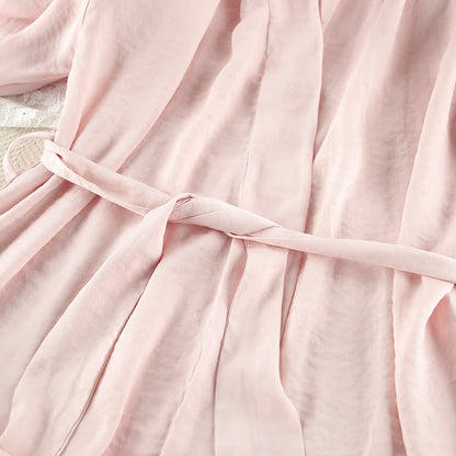 Ownkoti Solid Blush Kimono Robe Set - image 6