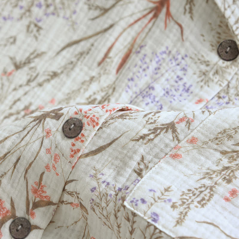 Ownkoti Muted Floral Cotton Gauze Pajama Set - image 7