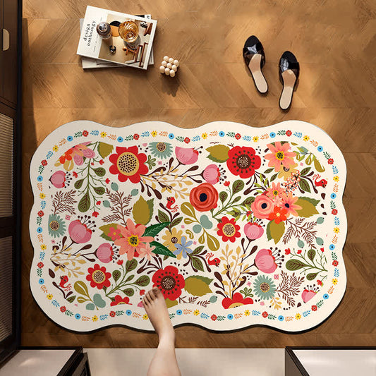 Ownkoti Refresh Botanical Diatom Mud Anti-Slip Mat - Wave - 23"W x 35"L - image 0