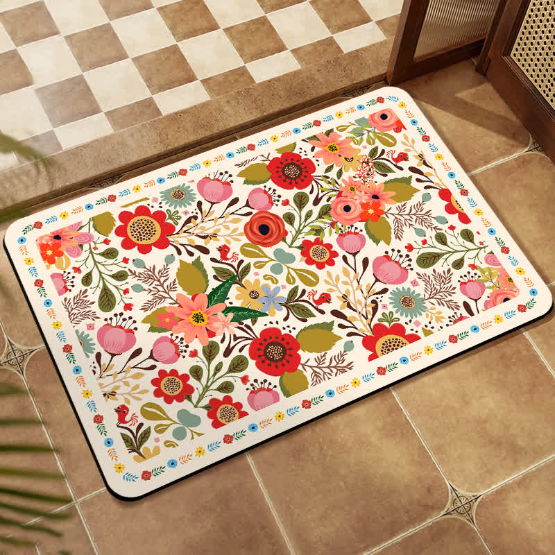 Ownkoti Refresh Botanical Diatom Mud Anti-Slip Mat - Rectangle - 23"W x 35"L - image 2