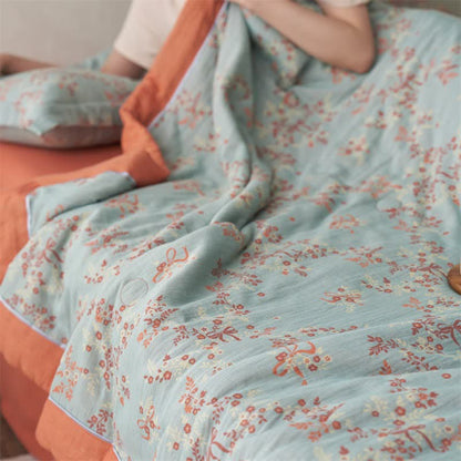 Ownkoti Cotton Gauze Jacquard Floral & Bow Bedding - image 16