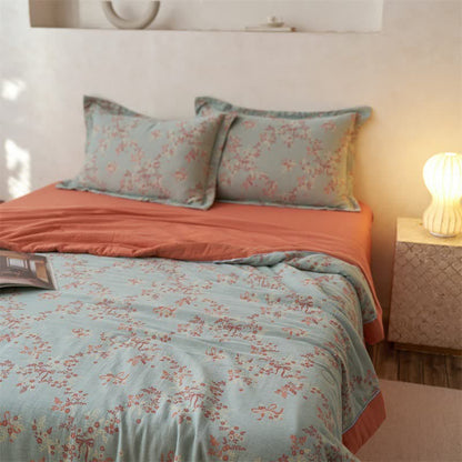 Ownkoti Cotton Gauze Jacquard Floral & Bow Bedding - image 7