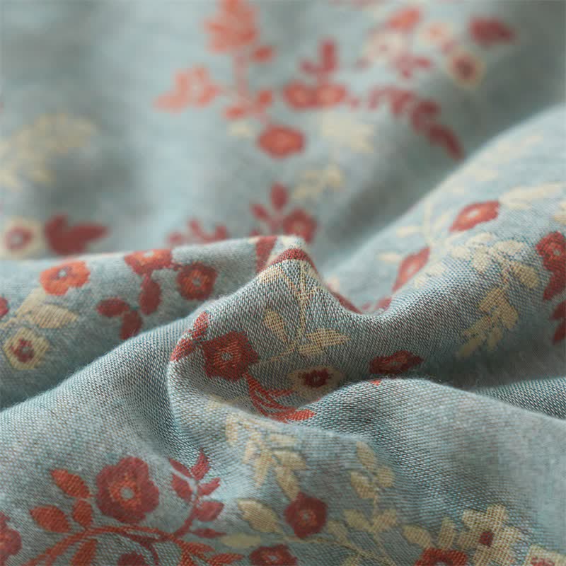 Ownkoti Cotton Gauze Jacquard Floral & Bow Bedding - image 17