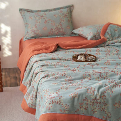 Ownkoti Cotton Gauze Jacquard Floral & Bow Bedding - image 13