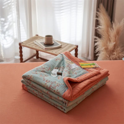 Ownkoti Cotton Gauze Jacquard Floral & Bow Bedding - image 11