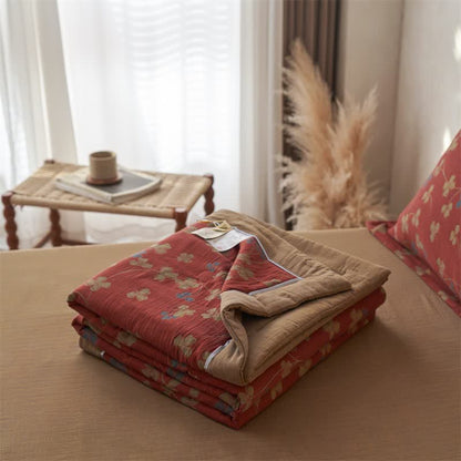 Ownkoti Cotton Gauze Jacquard Rustic Clover Bedding - image 12