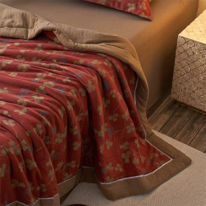 Ownkoti Cotton Gauze Jacquard Rustic Clover Bedding - image 13