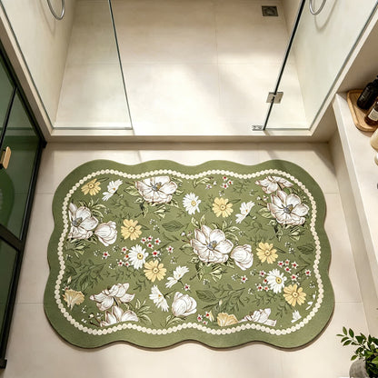 Ownkoti Retro Botanical Diatom Mud Anti-Slip Mat - image 1