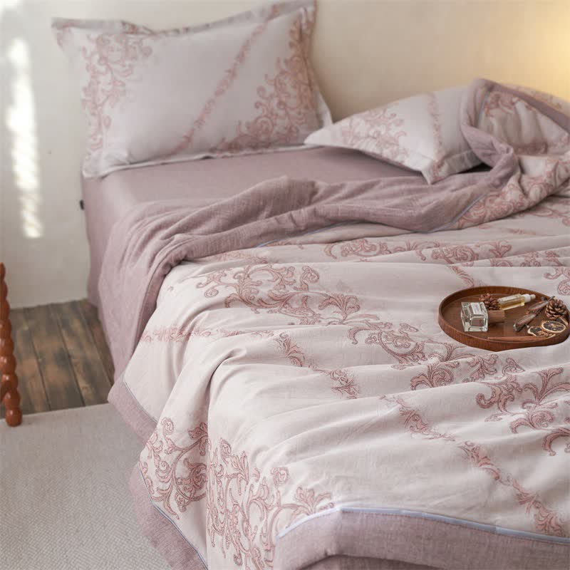 Ownkoti Cotton Gauze Jacquard Ornate Traditional Bedding - image 8