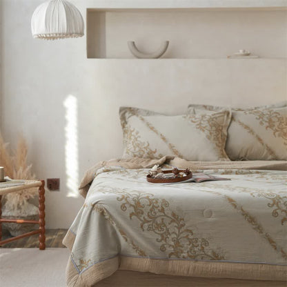 Ownkoti Cotton Gauze Jacquard Ornate Traditional Bedding - image 17
