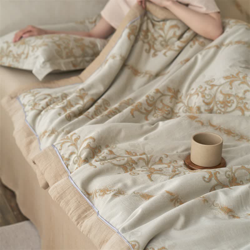 Ownkoti Cotton Gauze Jacquard Ornate Traditional Bedding - image 28