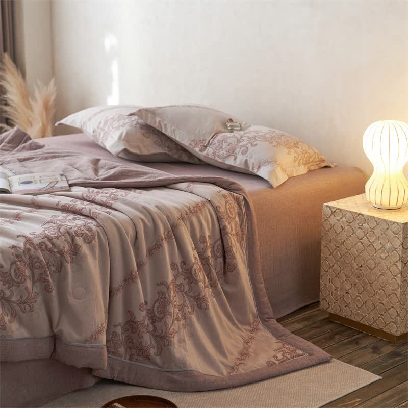 Ownkoti Cotton Gauze Jacquard Ornate Traditional Bedding - image 1