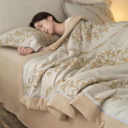 Ownkoti Cotton Gauze Jacquard Ornate Traditional Bedding - image 24