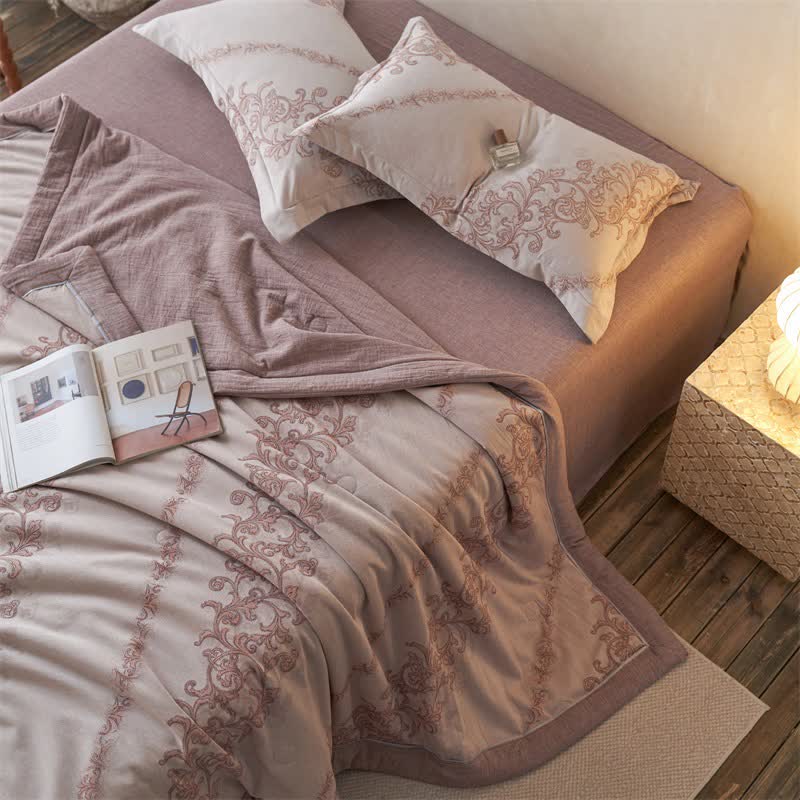 Ownkoti Cotton Gauze Jacquard Ornate Traditional Bedding - image 5