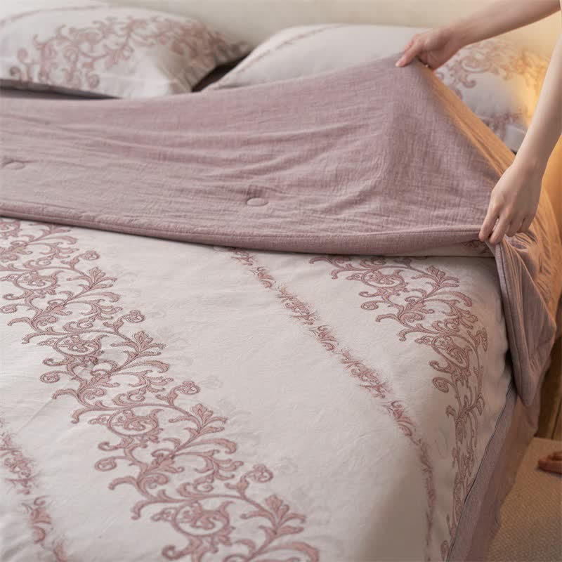 Ownkoti Cotton Gauze Jacquard Ornate Traditional Bedding - image 13