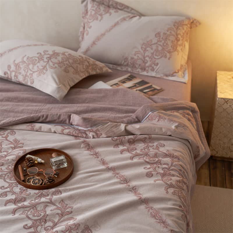 Ownkoti Cotton Gauze Jacquard Ornate Traditional Bedding - image 4