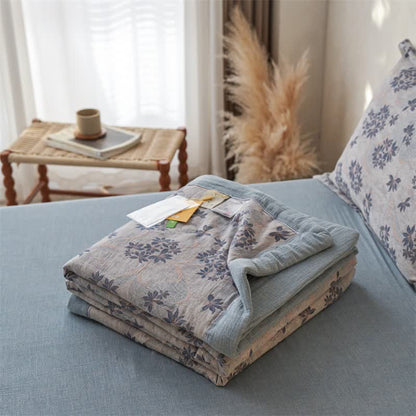 Ownkoti Cotton Gauze Jacquard Elegant Leaf Bedding - image 29