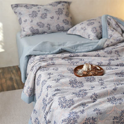 Ownkoti Cotton Gauze Jacquard Elegant Leaf Bedding - image 23