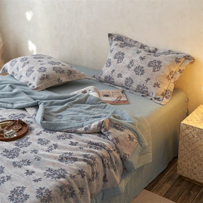 Ownkoti Cotton Gauze Jacquard Elegant Leaf Bedding - image 25