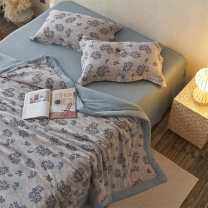 Ownkoti Cotton Gauze Jacquard Elegant Leaf Bedding - image 21