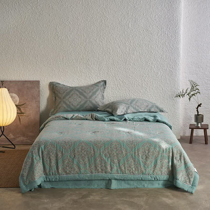 Ownkoti Cotton Gauze Jacquard Vintage Pattern Bedding - Bedding Set - King - image 0