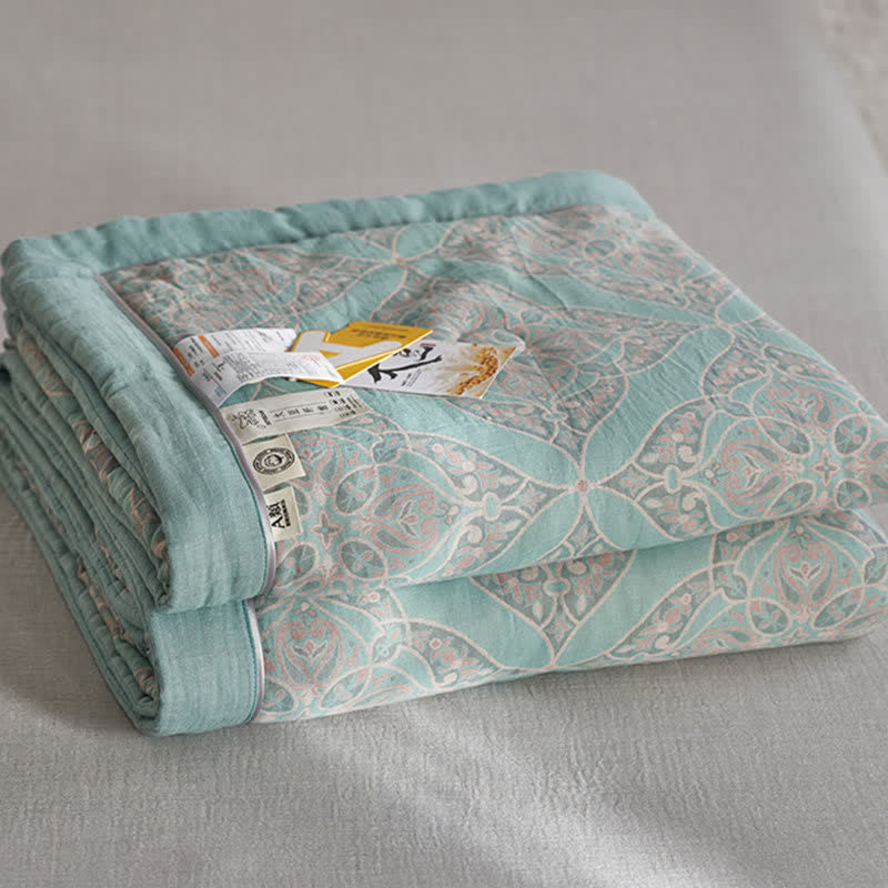 Ownkoti Cotton Gauze Jacquard Vintage Pattern Bedding - image 5