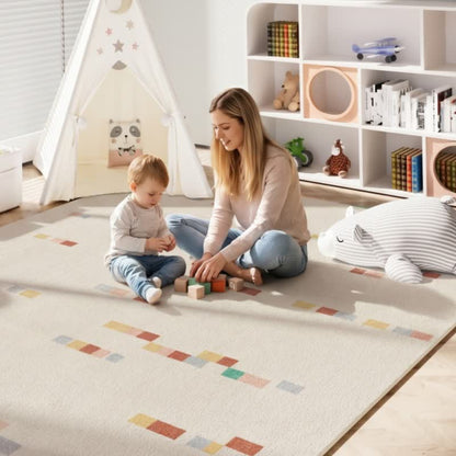 Ownkoti Pastel Geometric Kids Area Rug - image 2