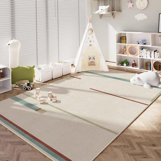 Ownkoti Minimalist Linear Kids Area Rug - 79"W × 138"L - image 0