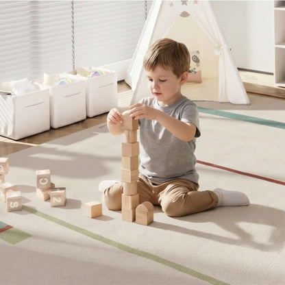 Ownkoti Minimalist Linear Kids Area Rug - image 6