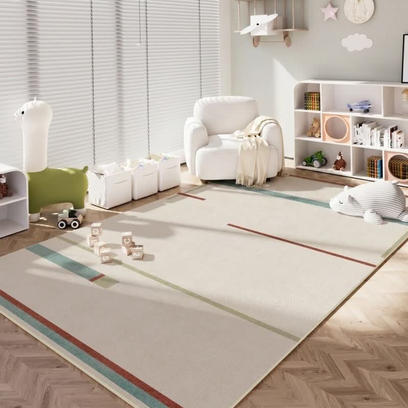 Ownkoti Minimalist Linear Kids Area Rug - image 3
