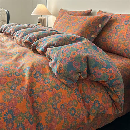 Ownkoti Vintage Daisy Pure Cotton Gauze Bedding(4PCS) - King - image 0