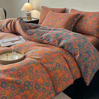 Ownkoti Vintage Daisy Pure Cotton Gauze Bedding(4PCS) - image 1