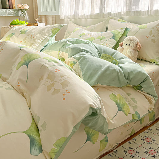 Ownkoti Ginkgo Leaf Pure Cotton Duvet Cover - King - image 0