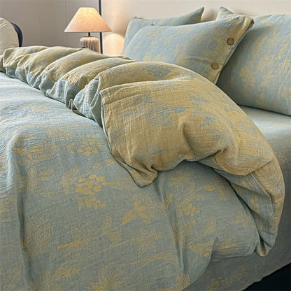 Ownkoti Vintage Botanical Pure Cotton Gauze Bedding(4PCS) - King - image 0