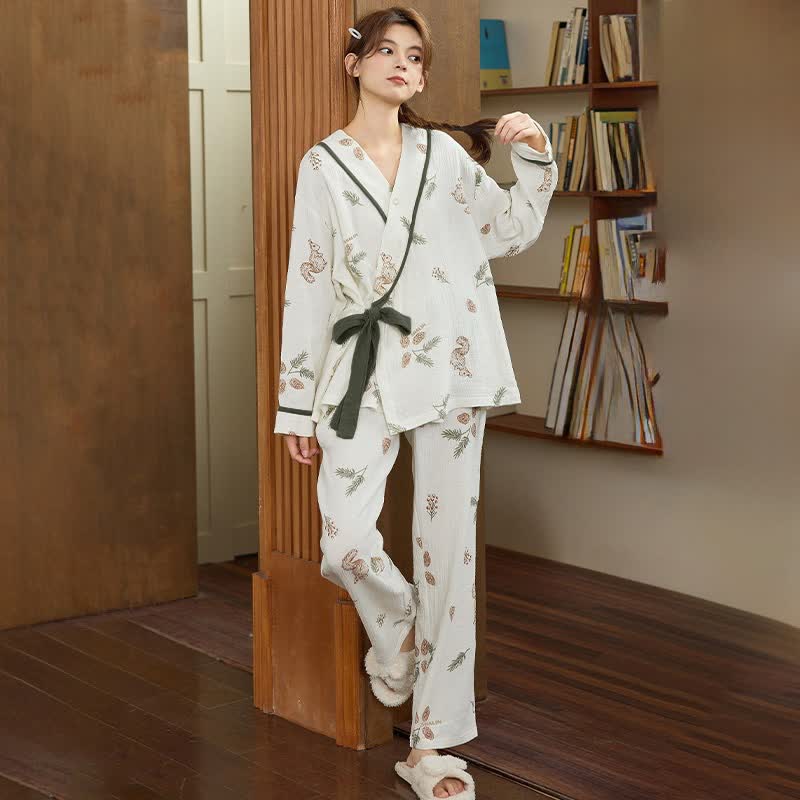 Ownkoti Woodland Squirrel & Acorn Loungewear Set - image 5