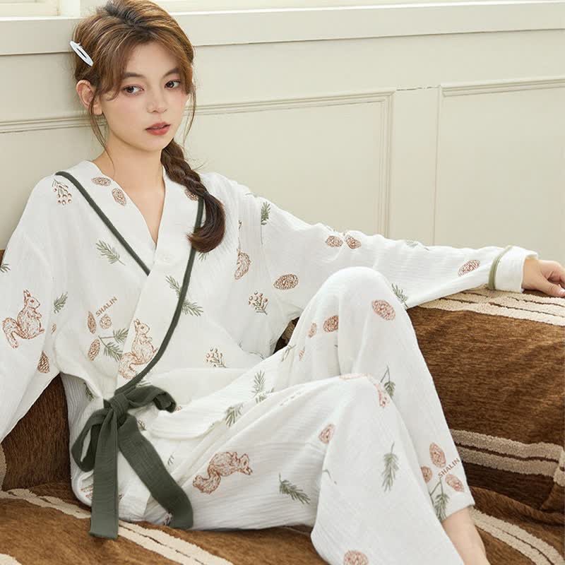 Ownkoti Woodland Squirrel & Acorn Loungewear Set - image 2