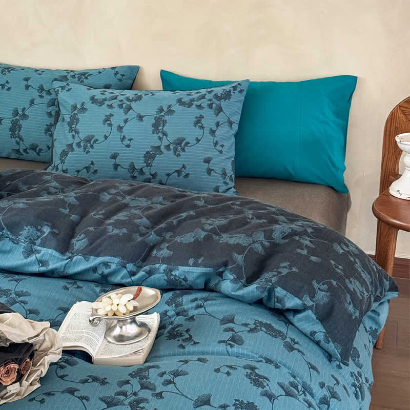 Ownkoti Vintage Ginkgo Leaf Pure Cotton Bedding(4PCS) - image 3