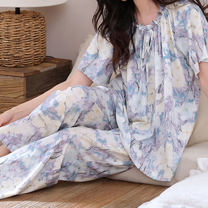 Ownkoti Watercolor Floral Cotton Pajama Set - image 4